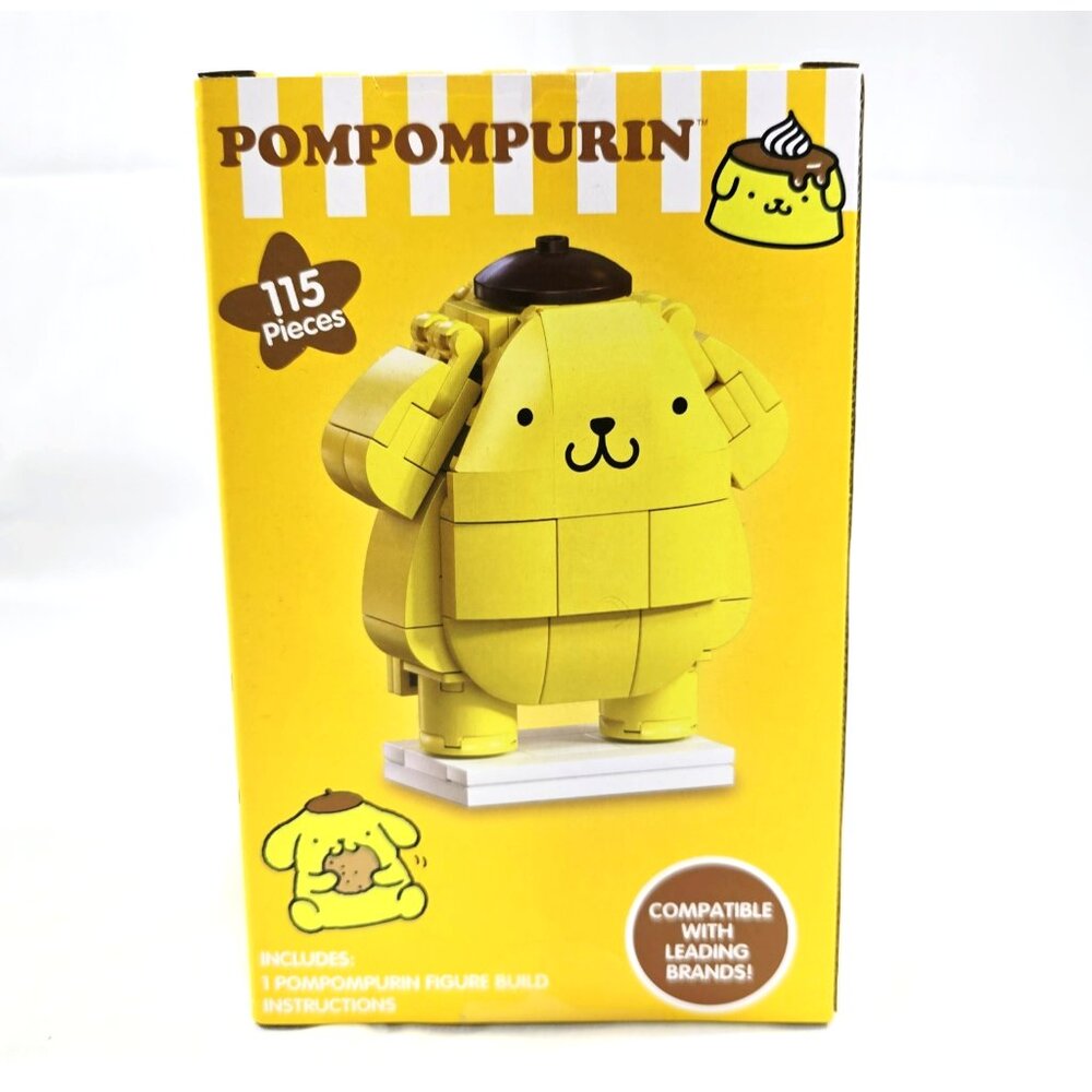 Sanrio Pompompurin 115pc Block Figure Building Kit w/ Instructions Hello Kitty